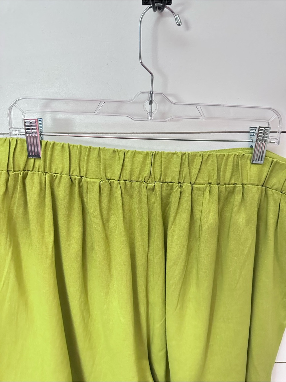 New Eloquii 18 Olive Green beaded side tie plus size minimalist Wrap Skort - Picture 10 of 15